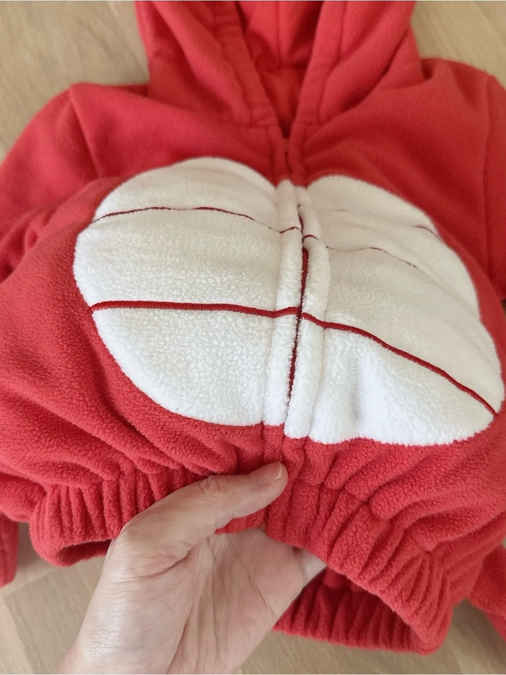 Kids Plush Crab Puffer Jacket Halloween Costume